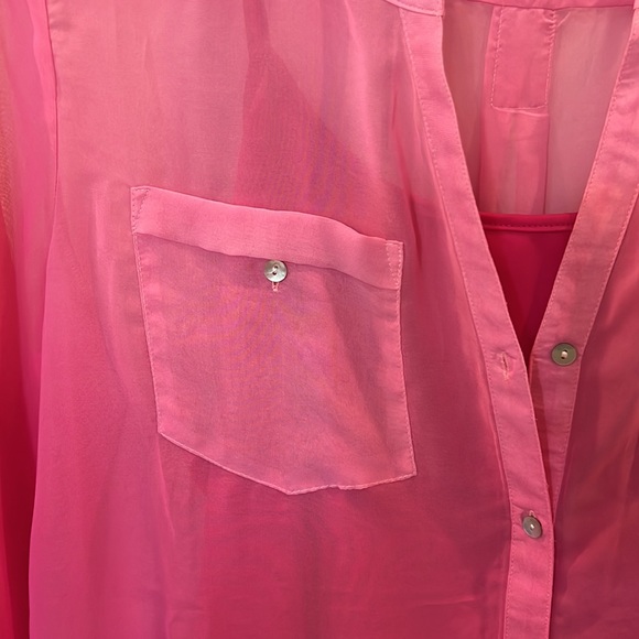 NWT 2 piece ombré cami and shirt set - Picture 3 of 6